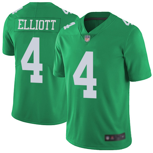 Men Philadelphia Eagles #4 Jake Elliott Limited Green Rush Vapor Untouchable NFL Jersey Football